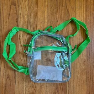 Eastsport Mini Transparent Green Strap Backpack